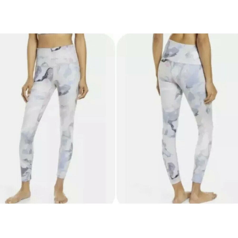 ZELLA Studio LITE High WAIST 7/8 LEGGINGS Yoga GREY SOFIE Print XS New Ac1